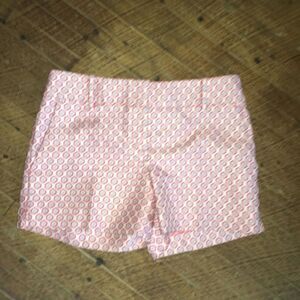 Loft pink vintage inspired brocade flat front size 0 shorts